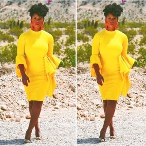 Ready for Spring ..flare sleeves  Diana dress